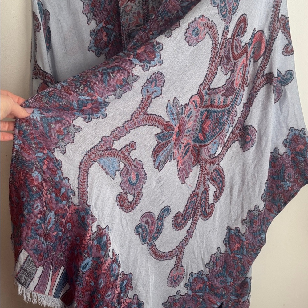 Chico's | Multicolor Kimono with Paisley Design One Size - Picture 6 of 9
